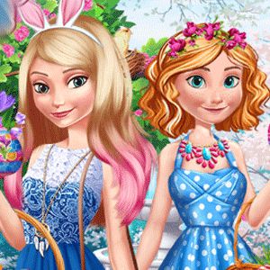 Anna And Elsa Easter Fun