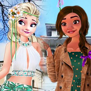 Elsa and Moana Exchange Students