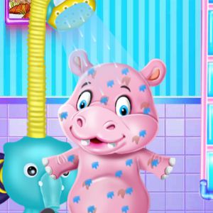 Baby Hippo Bath Time